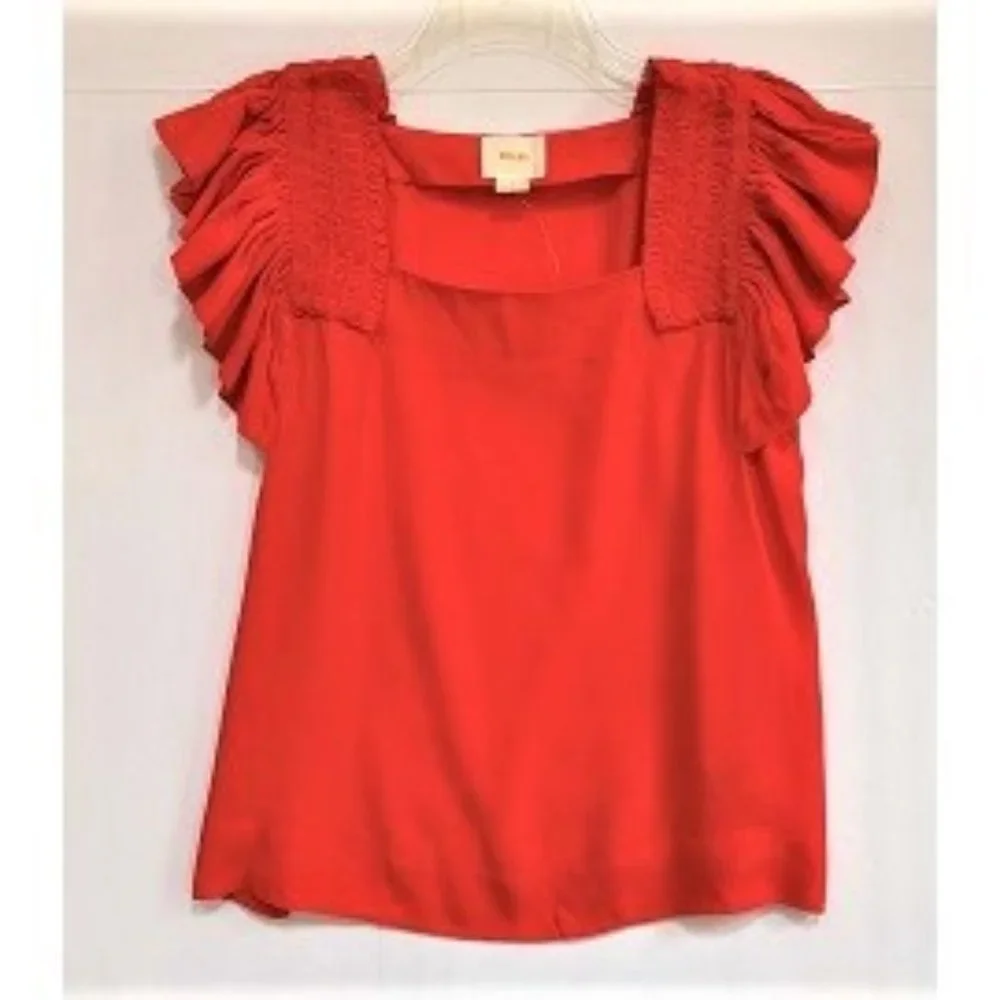 Maeve Red RuffleTop - Picture 3 of 6